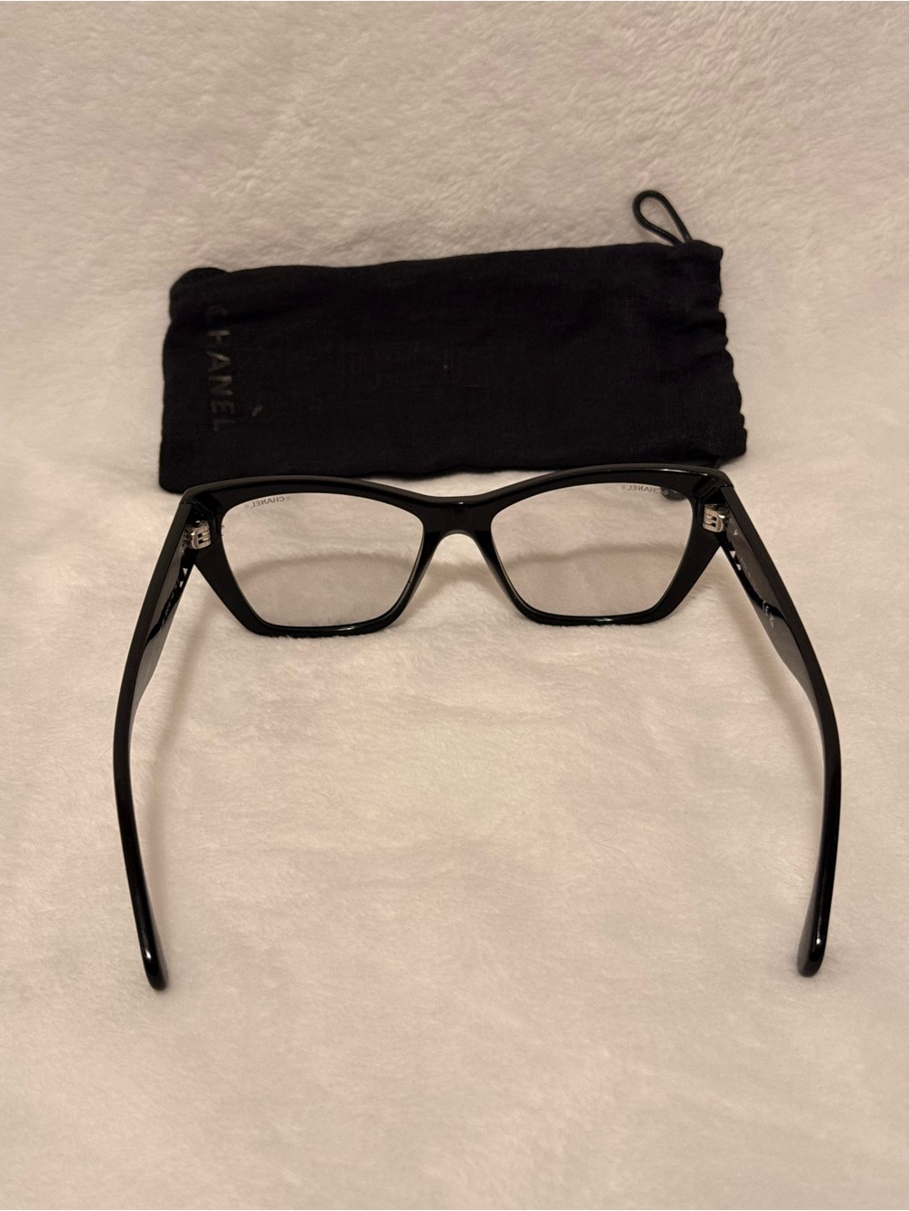 Chanel 3474S (C501) Black Cat-Eye Eyeglasses - Picture 10 of 15